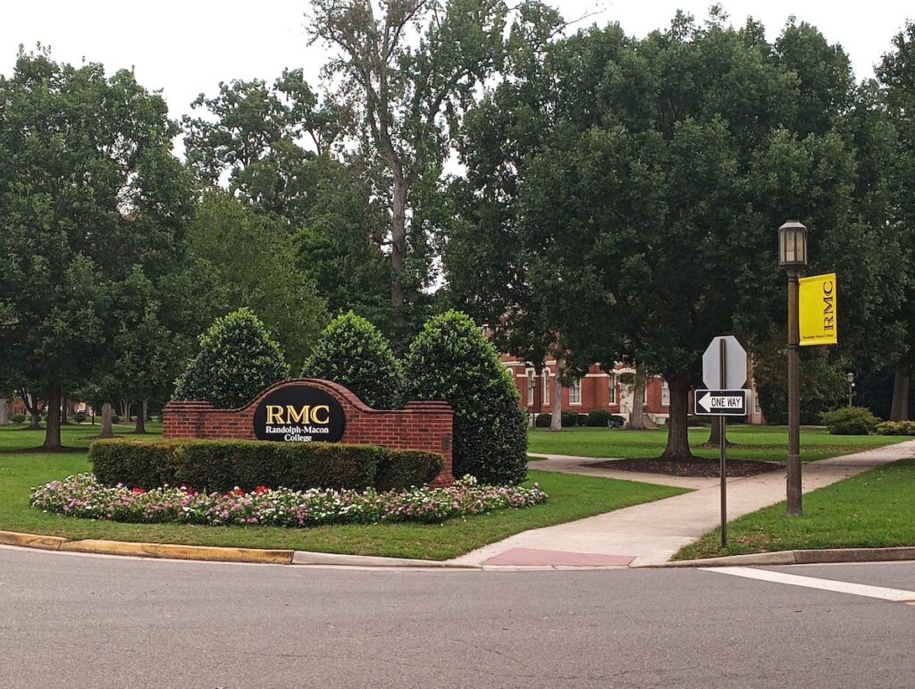 Randolph–Macon College Entrance Sign